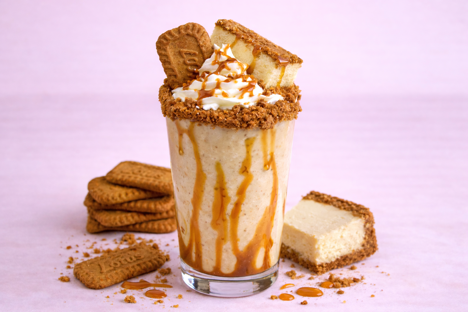 Lotus Biscoff Cheesecake shake 